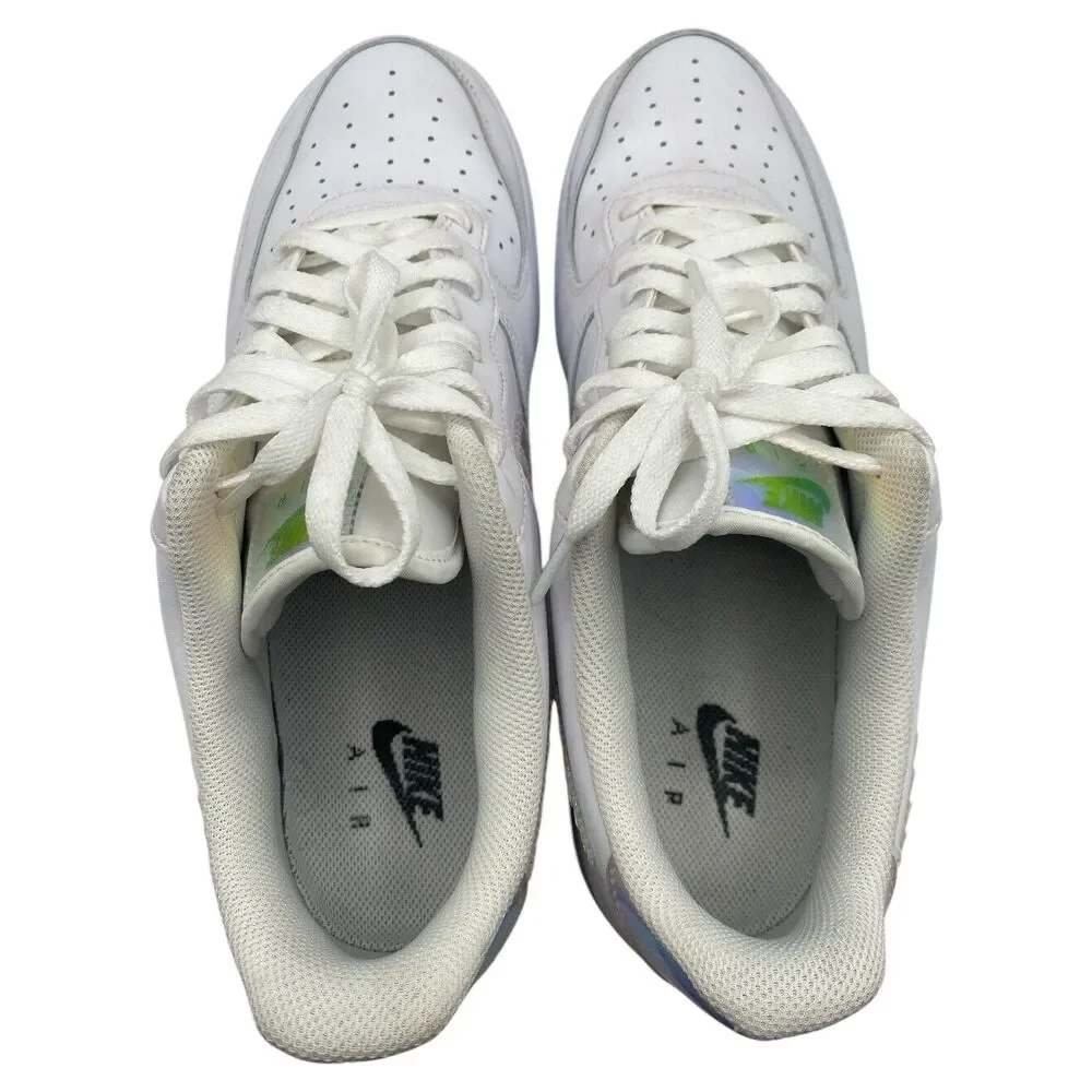 Nike Air Force 1 Low Iridescent Pixel White Multicolor CV1699-100 Men's Size 13